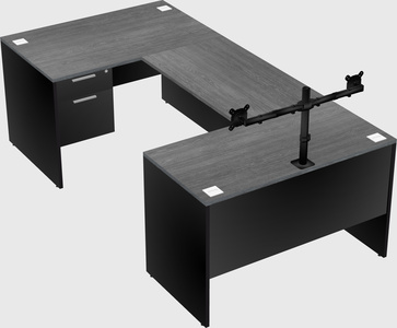 U-shaped desk