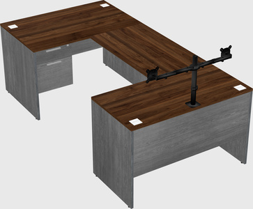 U-shaped desk