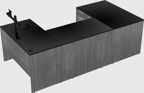 U-shaped desk