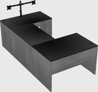 U-shaped desk