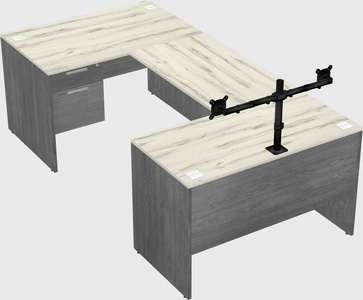 U-shaped desk