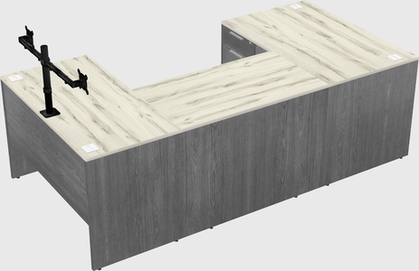 U-shaped desk