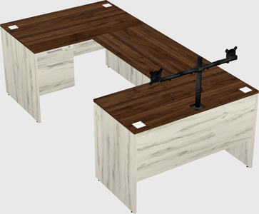 U-shaped desk