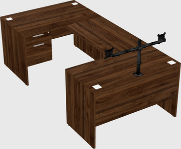 U-shaped desk