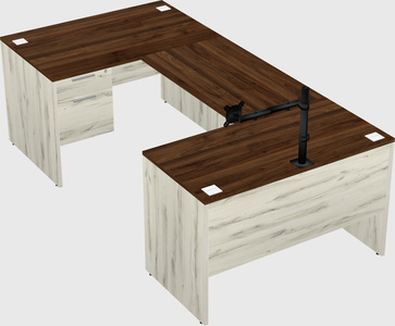 U-shaped desk