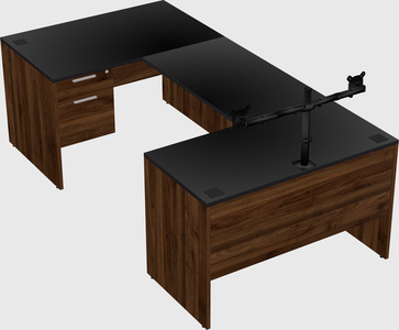 U-shaped desk