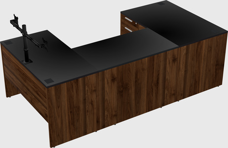 U-shaped desk
