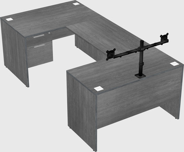 U-shaped desk