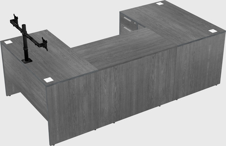U-shaped desk