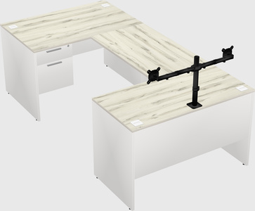 U-shaped desk