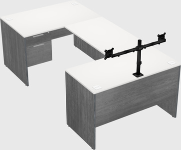 U-shaped desk