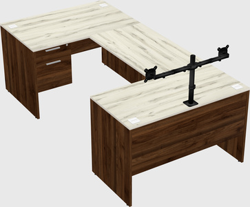 U-shaped desk