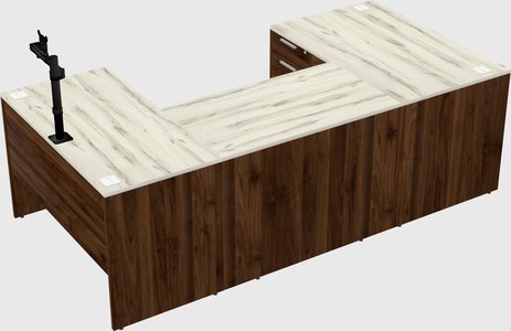 U-shaped desk