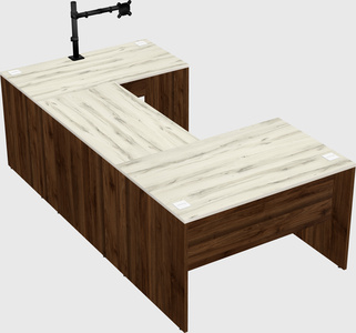 U-shaped desk
