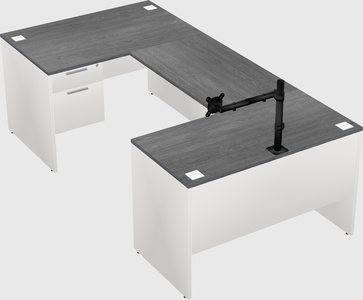 U-shaped desk