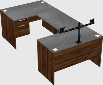 U-shaped desk