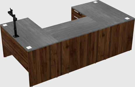 U-shaped desk