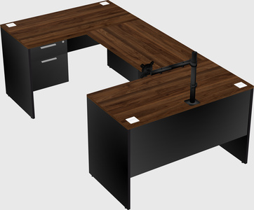 U-shaped desk