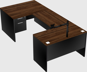 U-shaped desk
