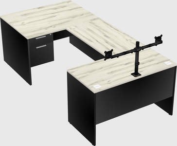U-shaped desk