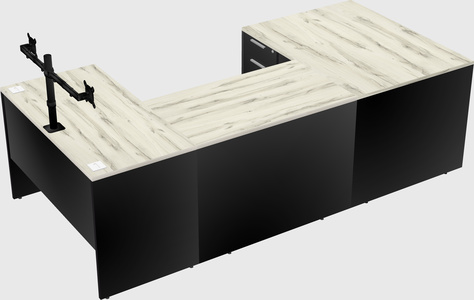 U-shaped desk