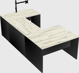 U-shaped desk