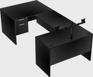 U-shaped desk