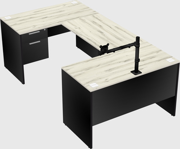U-shaped desk