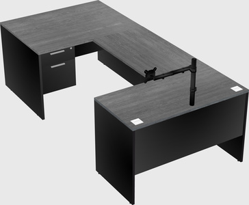 U-shaped desk