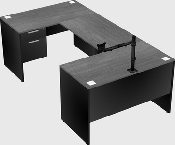 U-shaped desk