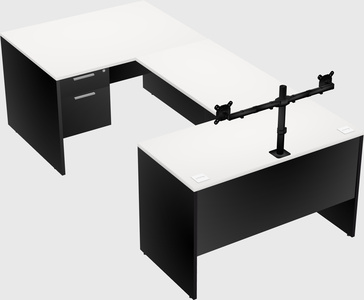U-shaped desk