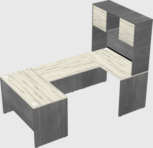 U-shaped desk