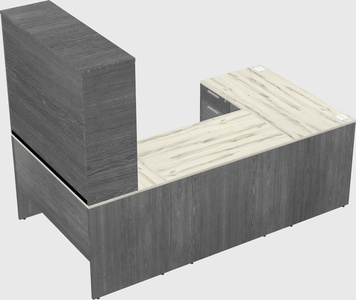 U-shaped desk