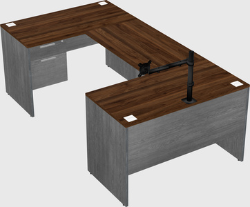 U-shaped desk