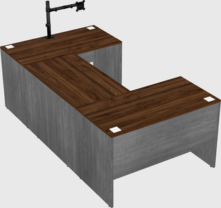 U-shaped desk