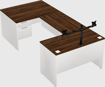 U-shaped desk