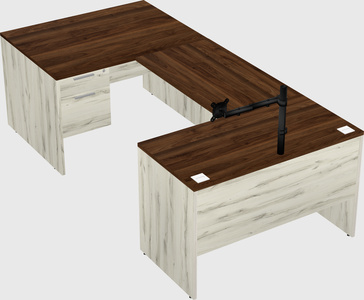 U-shaped desk