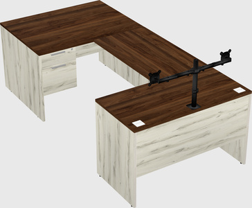 U-shaped desk