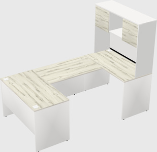 U-shaped desk