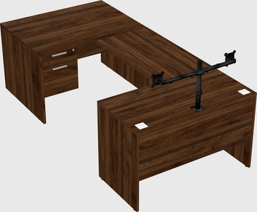U-shaped desk