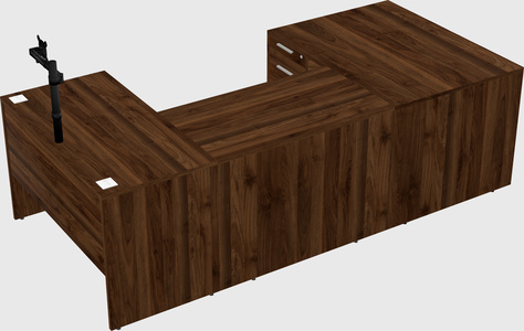 U-shaped desk