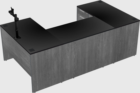 U-shaped desk