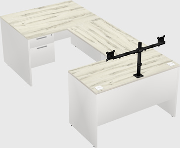 U-shaped desk