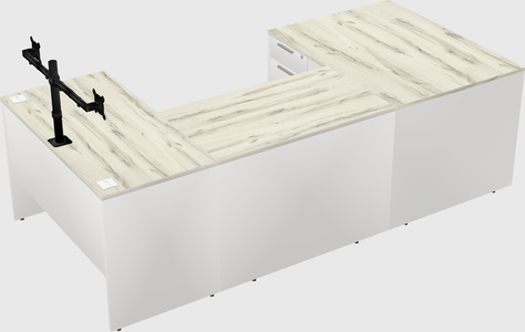 U-shaped desk