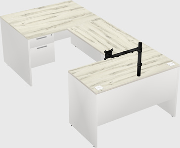 U-shaped desk