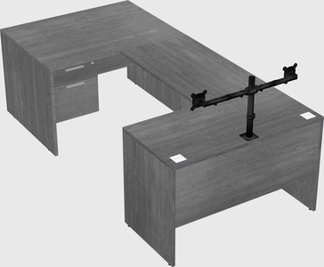 U-shaped desk
