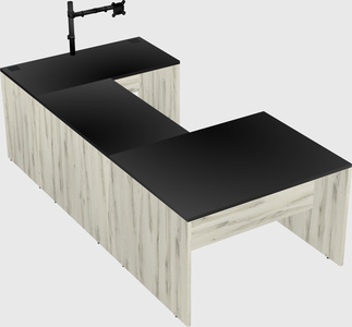 U-shaped desk
