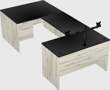 U-shaped desk