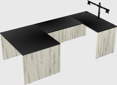 U-shaped desk