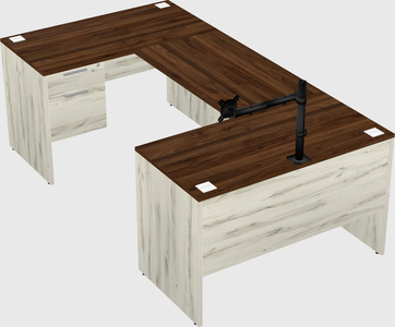 U-shaped desk